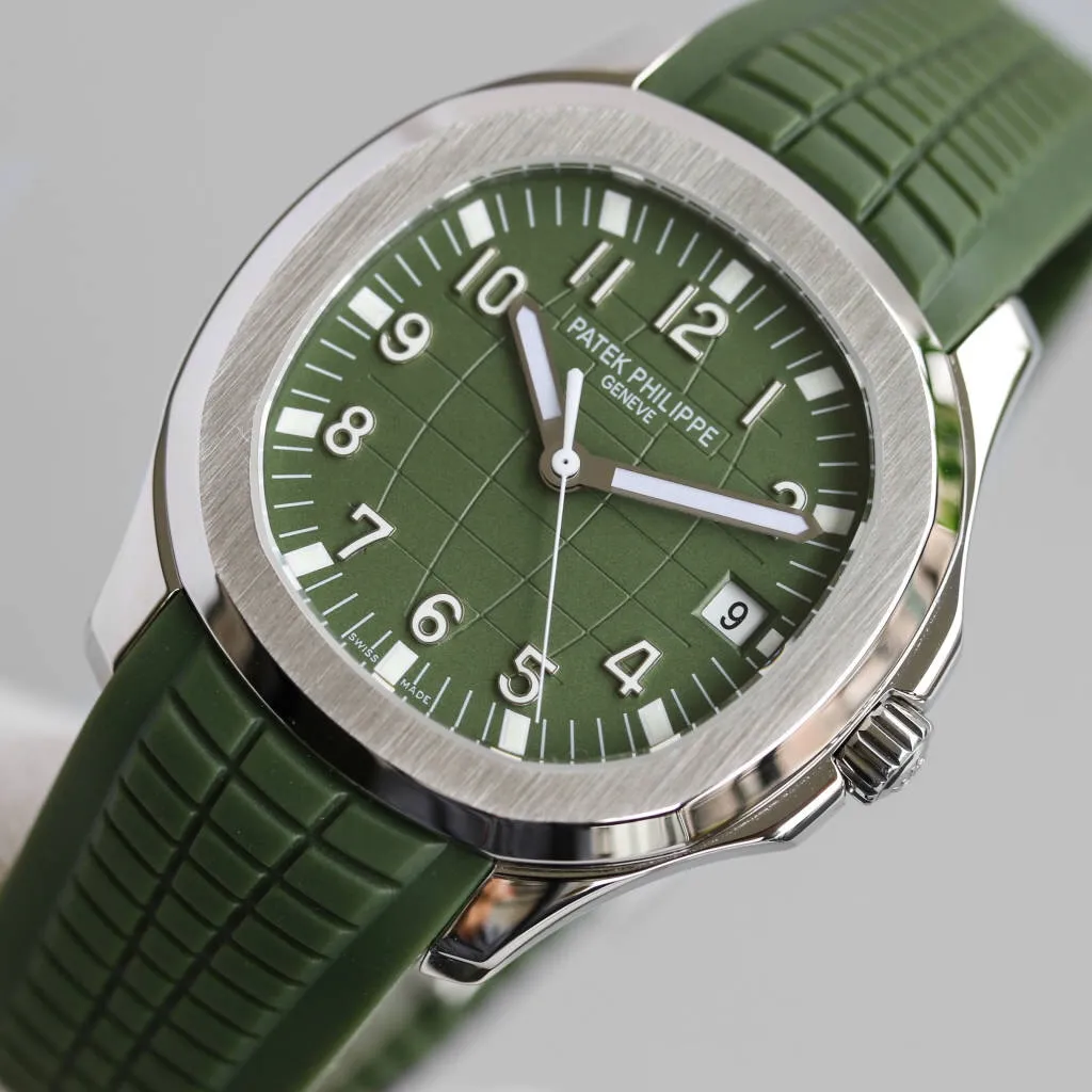 【High-end replica】💰1240! Top replica 💰Private chat! Patek Philippe, replica of AQUANAUT5167, 5168 grenade models. Patek Philippe's "grenade" is the best detoxification solution on the Internet, a new version. Equipped with Patek Philippe 9015 machine-modified Cal.324 self-winding movement, the balance wheel of the movement is in the same position as the original, rubber strap, 316L steel, and sapphire crystal glass! It is designed using the same principle as the genuine Patek Philippe. Experience the best Patek Philippe on the Internet. It is an exquisite work and you can enjoy the luxury. The pictures taken are top replica real shots!